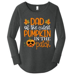 Dad Of The Cutest Pumpkin In The Patch Halloween Women's Perfect Tri Tunic Long Sleeve Shirt