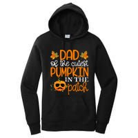 Dad Of The Cutest Pumpkin In The Patch Halloween Women's Pullover Hoodie