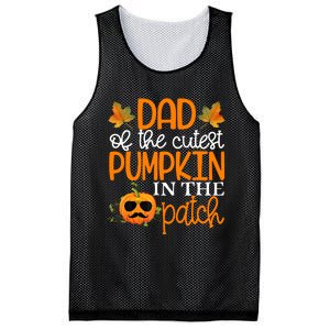 Dad Of The Cutest Pumpkin In The Patch Halloween Mesh Reversible Basketball Jersey Tank