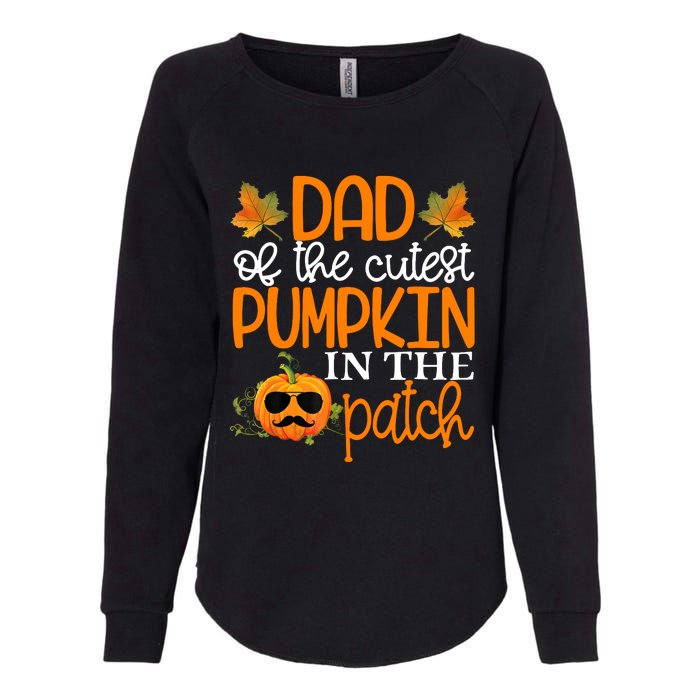 Dad Of The Cutest Pumpkin In The Patch Halloween Womens California Wash Sweatshirt