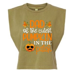 Dad Of The Cutest Pumpkin In The Patch Halloween Garment-Dyed Women's Muscle Tee