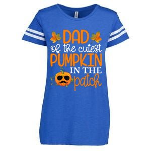 Dad Of The Cutest Pumpkin In The Patch Halloween Enza Ladies Jersey Football T-Shirt