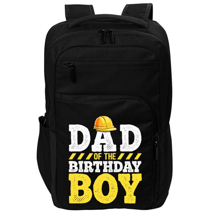 Dad of the Birthday Construction Birthday Party Hat Impact Tech Backpack