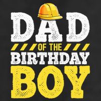 Dad of the Birthday Construction Birthday Party Hat Adult Drive Performance Visor