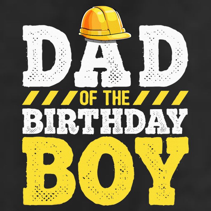 Dad of the Birthday Construction Birthday Party Hat Adult Drive Performance Visor