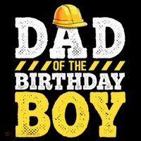 Dad of the Birthday Construction Birthday Party Hat Flatbill Hat