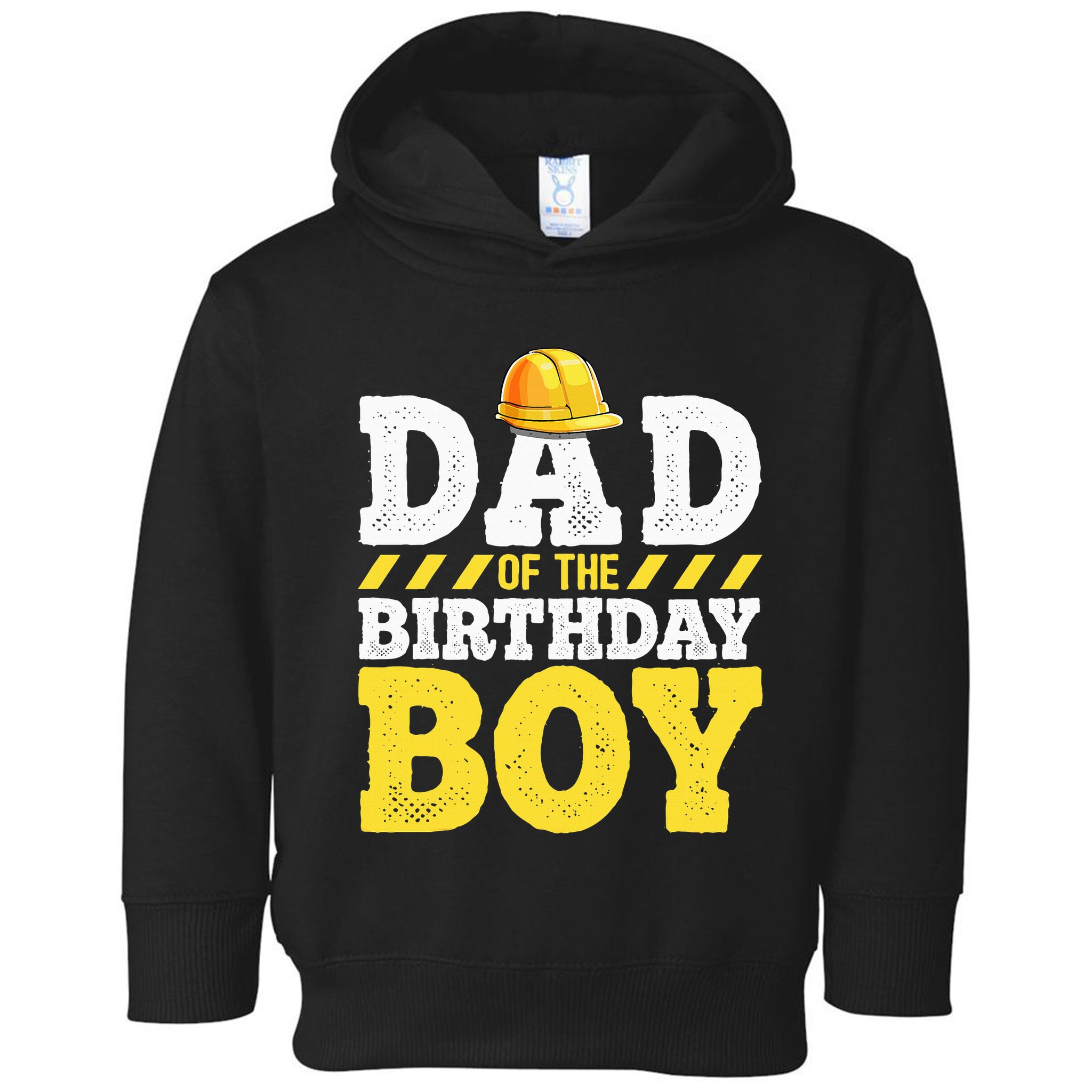 Dad of the Birthday Construction Birthday Party Hat Toddler Hoodie