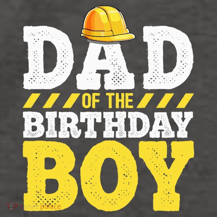 Dad of the Birthday Construction Birthday Party Hat Vector Backpack