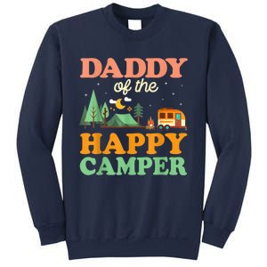 Daddy Of The Happy Camper Shirt  1st Bday Camping Trip Sweatshirt