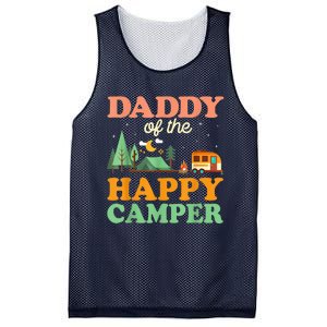 Daddy Of The Happy Camper Shirt  1st Bday Camping Trip Mesh Reversible Basketball Jersey Tank