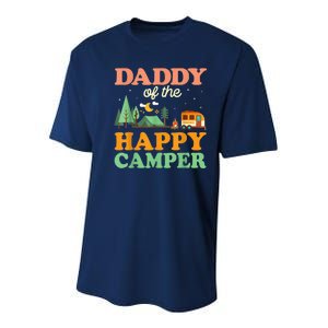 Daddy Of The Happy Camper Shirt  1st Bday Camping Trip Youth Performance Sprint T-Shirt