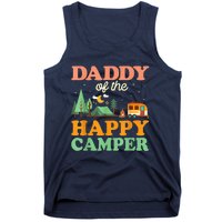 Daddy Of The Happy Camper Shirt  1st Bday Camping Trip Tank Top