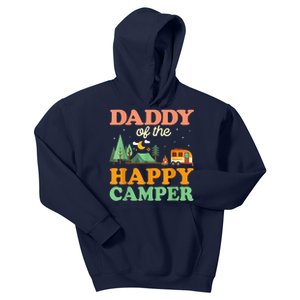 Daddy Of The Happy Camper Shirt  1st Bday Camping Trip Kids Hoodie