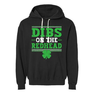 Dibs On The Redhead Garment-Dyed Fleece Hoodie