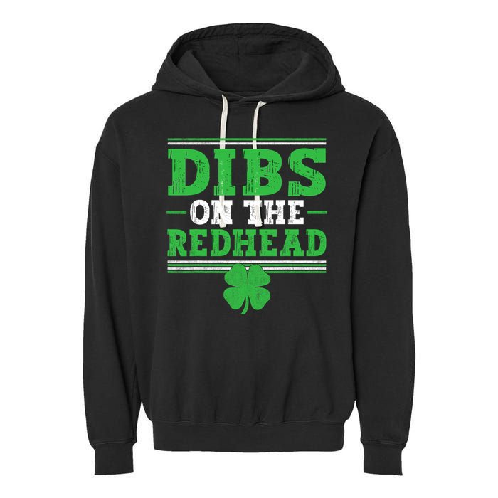 Dibs On The Redhead Garment-Dyed Fleece Hoodie