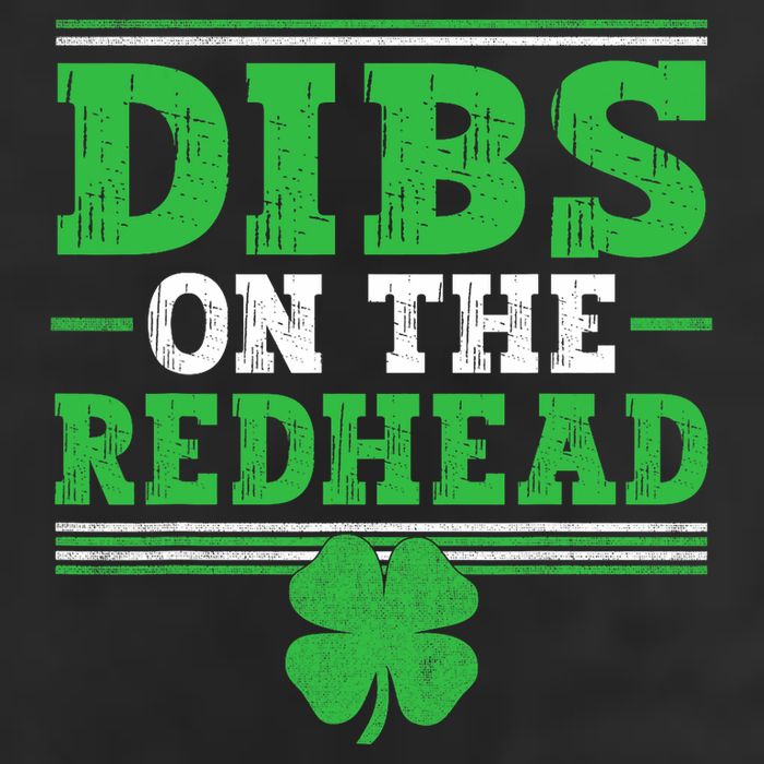 Dibs On The Redhead Garment-Dyed Fleece Hoodie