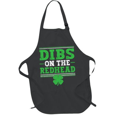 Dibs On The Redhead Full-Length Apron With Pockets