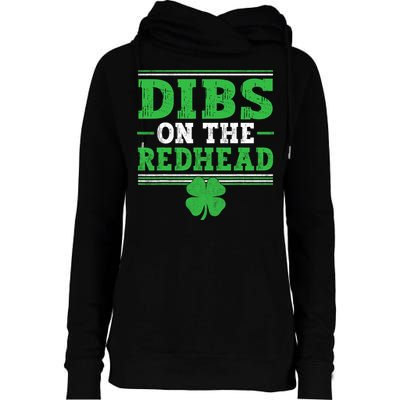 Dibs On The Redhead Womens Funnel Neck Pullover Hood