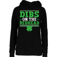 Dibs On The Redhead Womens Funnel Neck Pullover Hood