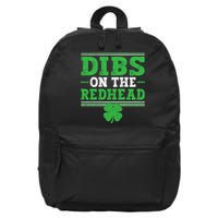 Dibs On The Redhead 16 in Basic Backpack