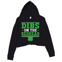 Dibs On The Redhead Crop Fleece Hoodie