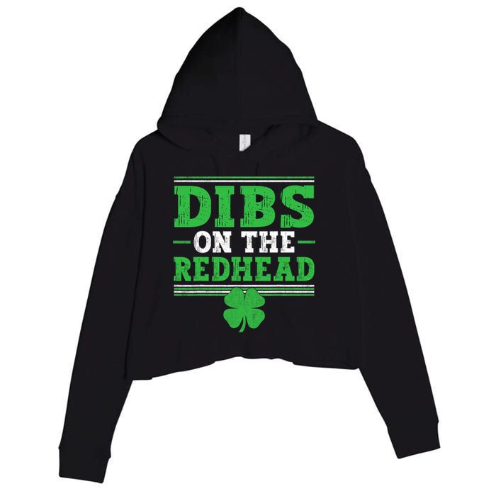 Dibs On The Redhead Crop Fleece Hoodie