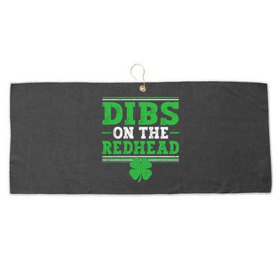 Dibs On The Redhead Large Microfiber Waffle Golf Towel