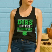 Dibs On The Redhead Womens Tank Top