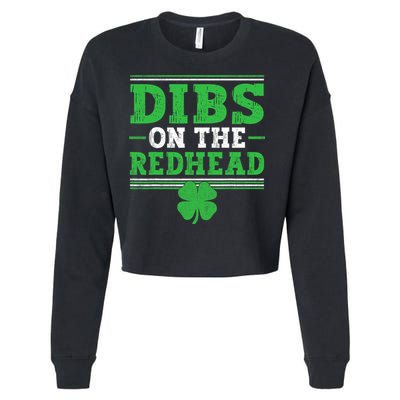 Dibs On The Redhead Cropped Pullover Crew