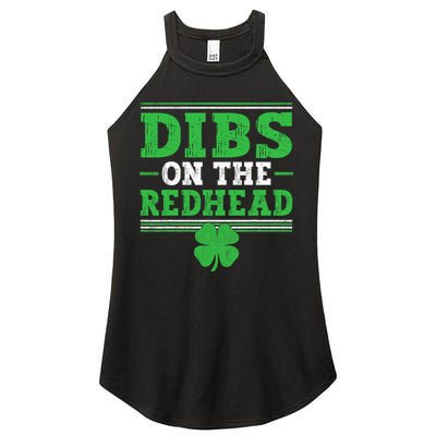 Dibs On The Redhead Women's Perfect Tri Rocker Tank