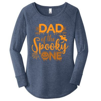 Dad Of The Spooky One Funny Dad Halloween Gift Women's Perfect Tri Tunic Long Sleeve Shirt