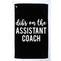 Dibs On The Assistant Coach Funny Sports Coach Golf Towel
