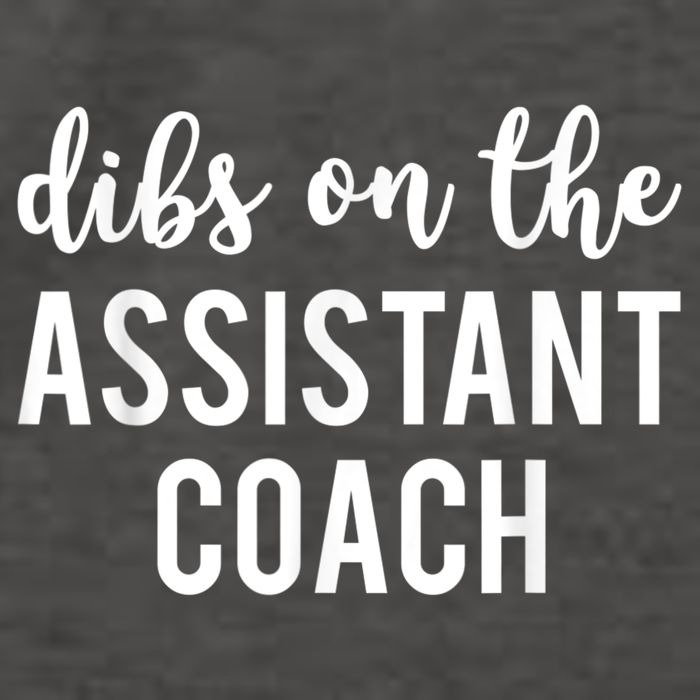 Dibs On The Assistant Coach Funny Sports Coach Vector Backpack