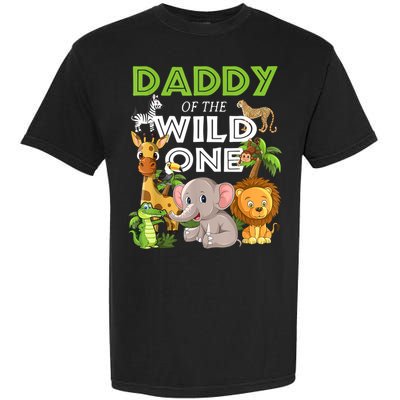 Daddy Of The Wild One Zoo Birthday Safari Jungle Animal Garment-Dyed Heavyweight T-Shirt