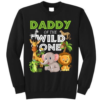 Daddy Of The Wild One Zoo Birthday Safari Jungle Animal Sweatshirt
