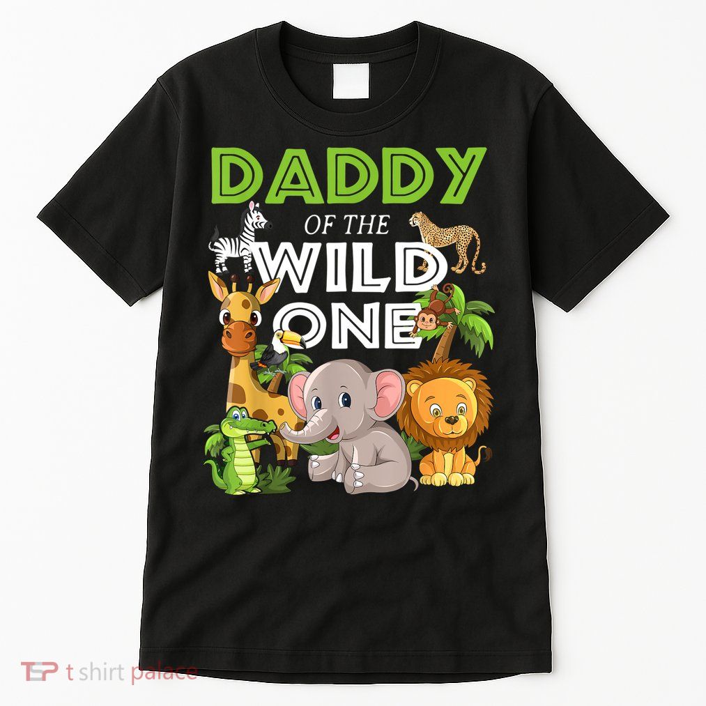 Daddy Of The Wild One Zoo Birthday Safari Jungle Animal Tall T-Shirt