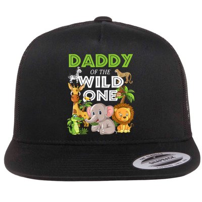 Daddy Of The Wild One Zoo Birthday Safari Jungle Animal Flatbill Hat