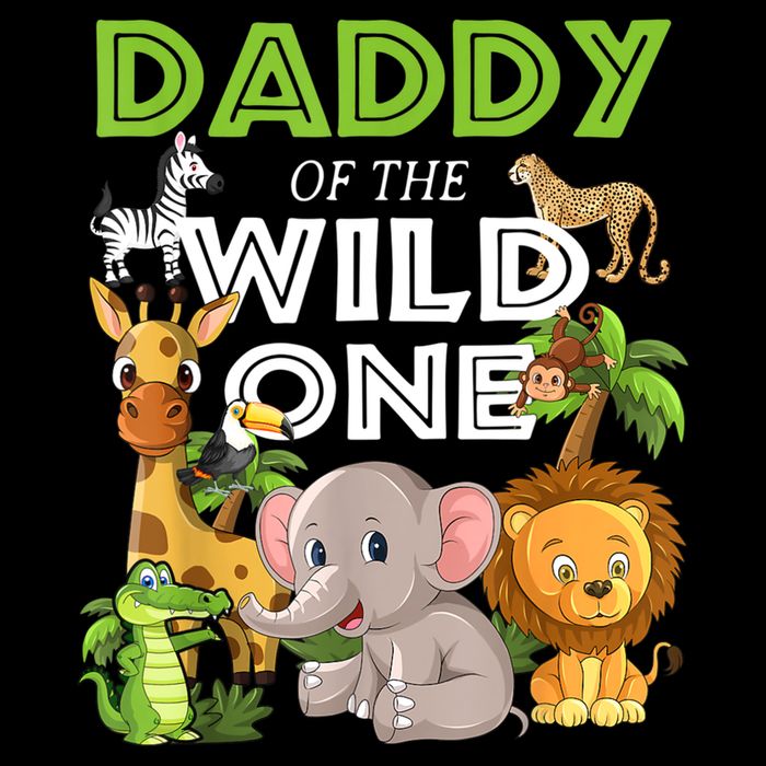 Daddy Of The Wild One Zoo Birthday Safari Jungle Animal 16 in Basic Backpack