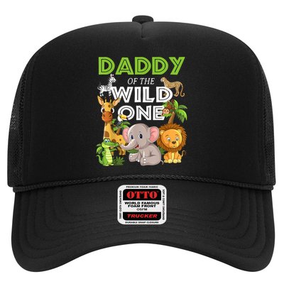 Daddy Of The Wild One Zoo Birthday Safari Jungle Animal Trucker Hat