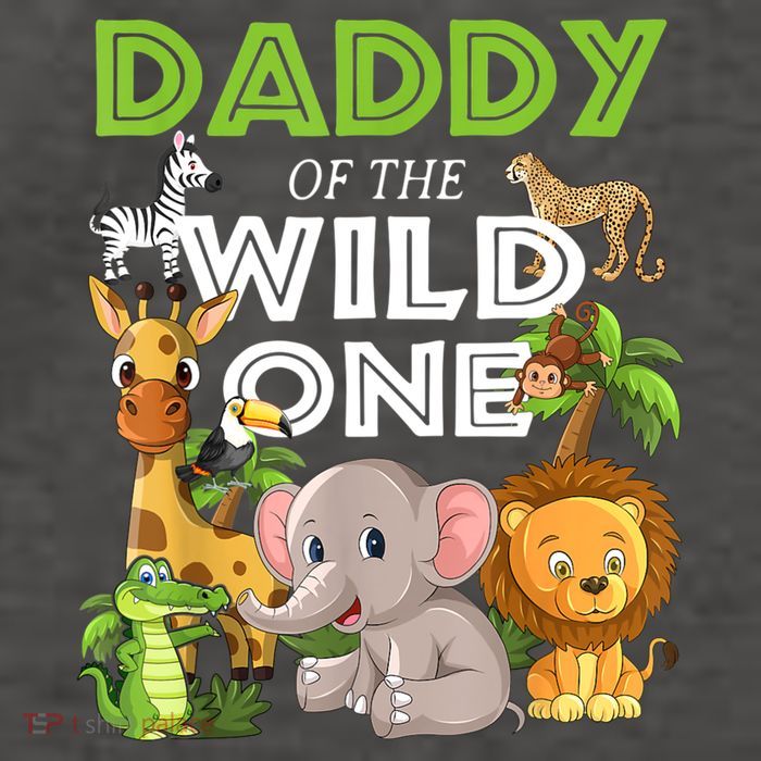 Daddy Of The Wild One Zoo Birthday Safari Jungle Animal Vector Backpack