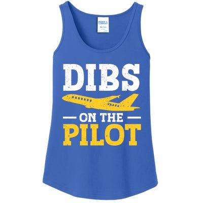 Dibs On The Pilot Cute Gift Ladies Essential Tank