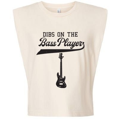 Dibs On The Bass Player Bassist Guitarist Guitar Band Rocker Garment-Dyed Women's Muscle Tee