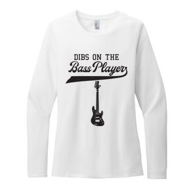 Dibs On The Bass Player Bassist Guitarist Guitar Band Rocker Womens CVC Long Sleeve Shirt