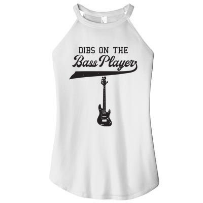 Dibs On The Bass Player Bassist Guitarist Guitar Band Rocker Women's Perfect Tri Rocker Tank