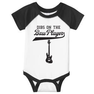 Dibs On The Bass Player Bassist Guitarist Guitar Band Rocker Infant Baby Jersey Bodysuit