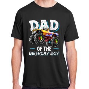 Dad Of The Birthday Boy Monster Truck Birthday Novelty Gift Adult ChromaSoft Performance T-Shirt