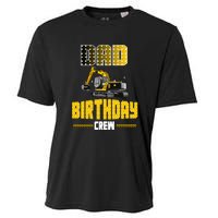 Dad Of The Birthday Crew Party Excavator Cooling Performance Crew T-Shirt