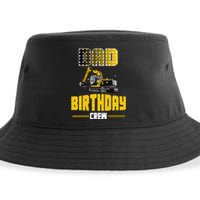 Dad Of The Birthday Crew Party Excavator Sustainable Bucket Hat