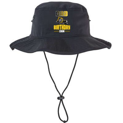 Dad Of The Birthday Crew Party Excavator Bucket Hat