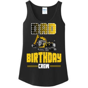 Dad Of The Birthday Crew Party Excavator Ladies Essential Tank